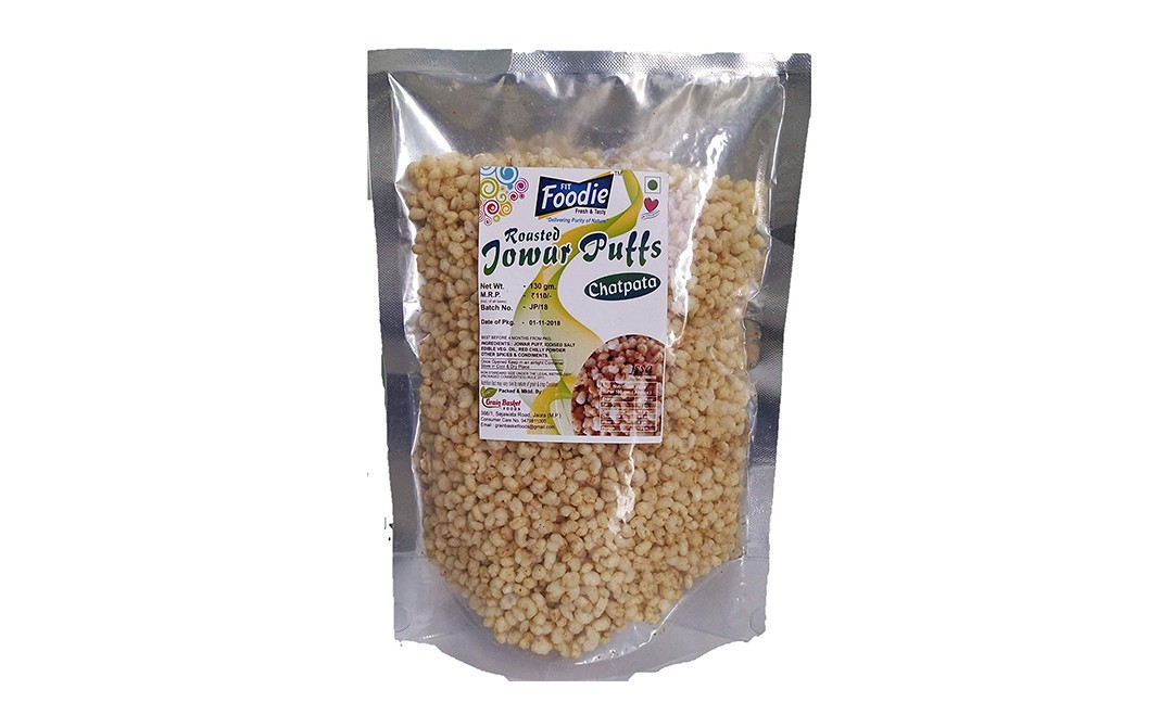 Fit Foodie Roasted Jowar Puffs Chatpata    Pack  130 grams